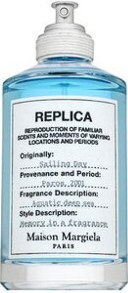 A bottle of Maison Margiela Replica Sailing Day Eau de Toilette.