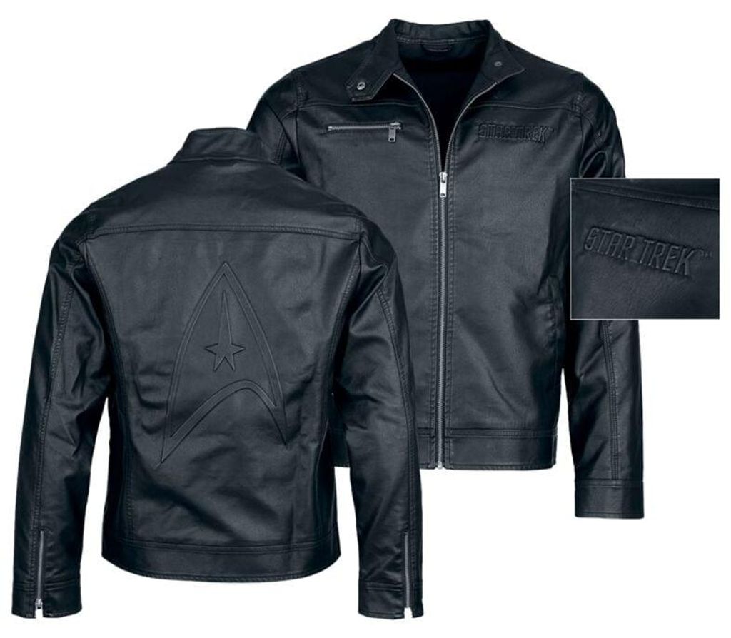 Star Trek Kunstlederjacke Herren Star Trek schwarz L