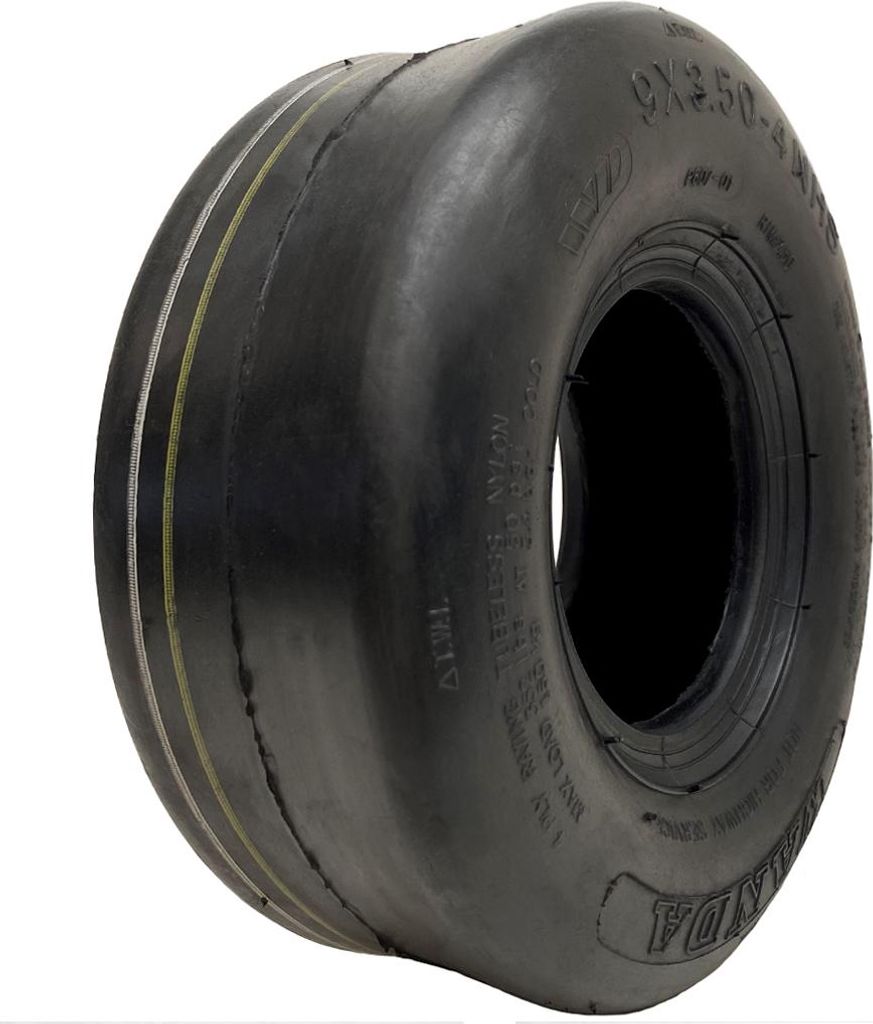 9x3.50-4slick-Reifen, 9x3.50-4 glatter Reifen, für Mäher - Rasenpflege - Wanda P607
