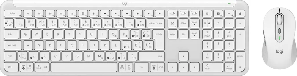 Logitech 920-012489 Ensemble Clavier Souris RF et Bluetooth Blanc Nordic