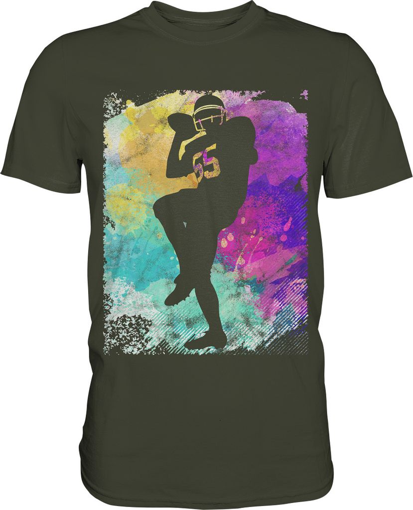 American Football Bunt T-Shirt – Urban Khaki / L Produktbild 