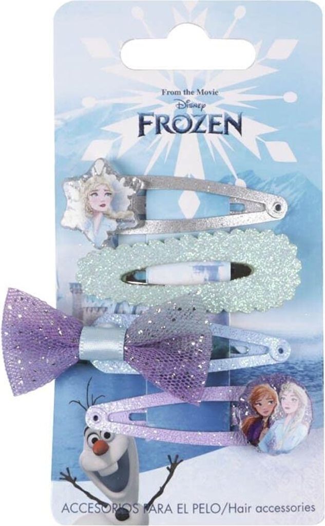 Inca Clips Frozen 7,4 X 12,5 X 2 Cm 4 U Immagine del prodotto 