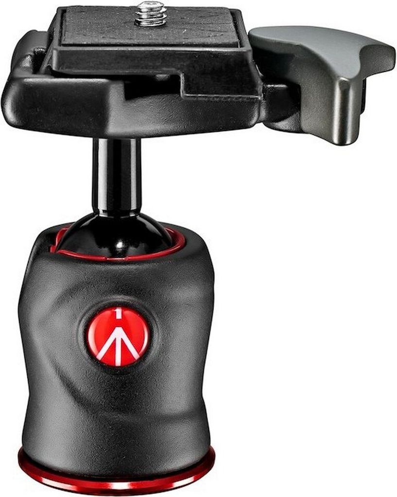 Manfrotto MH490-BH Stativaufsatz Schwarz Aluminium 1/4" Kugellager