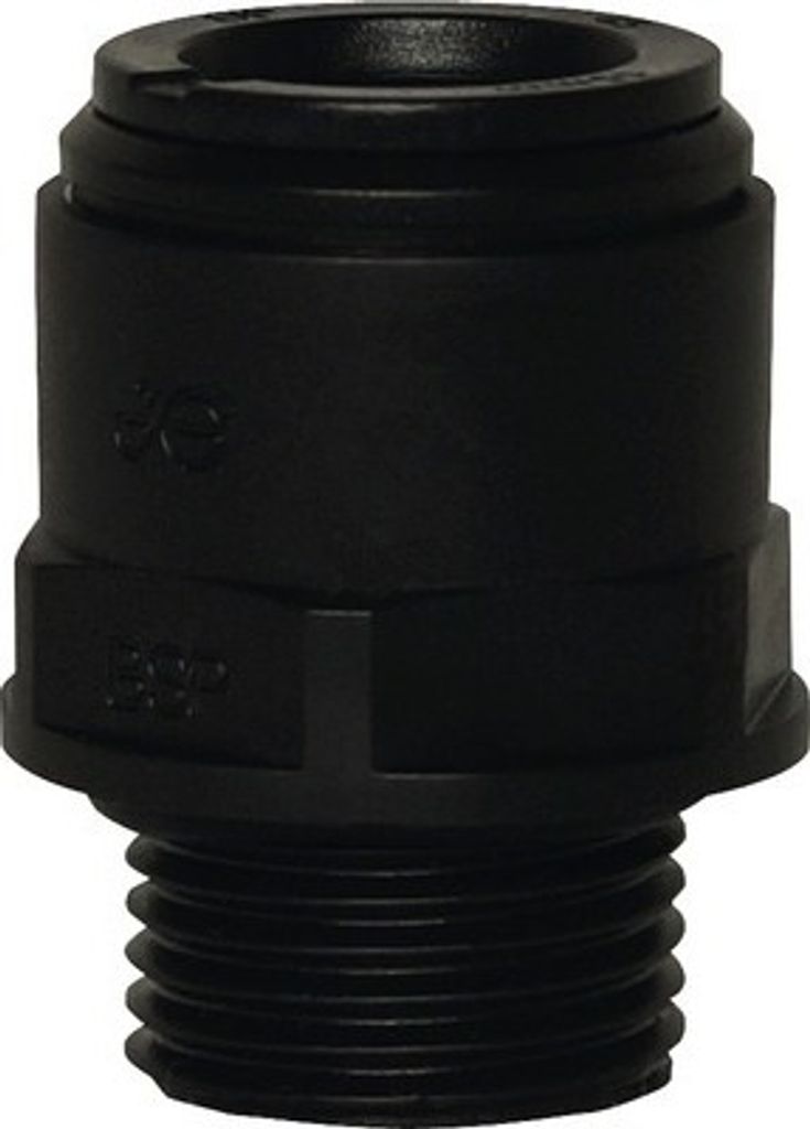 Einschraubverbinder PA12-Rohr 15 mm Außendurchmesser mit Parallelgewinde und O-Ring-Dichtung