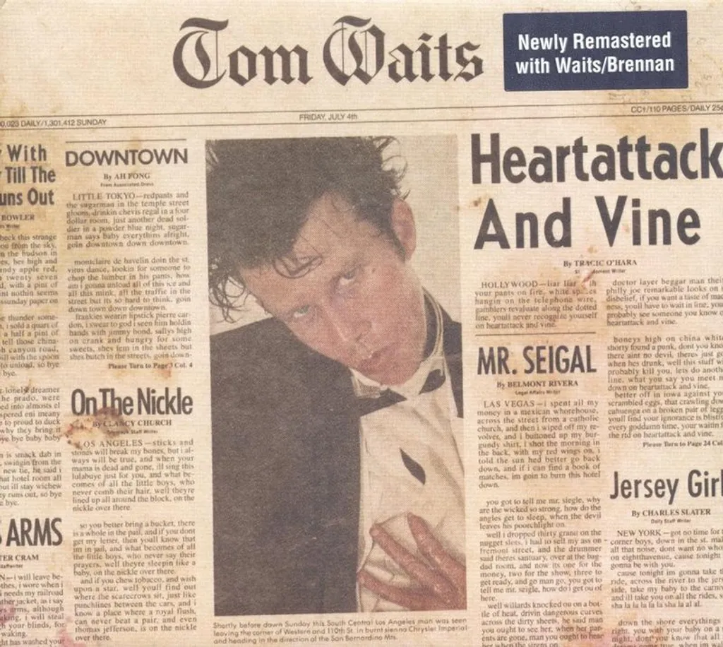 Disque de Tom Waits Heartattack und Vine CD pour soirée jazz rock