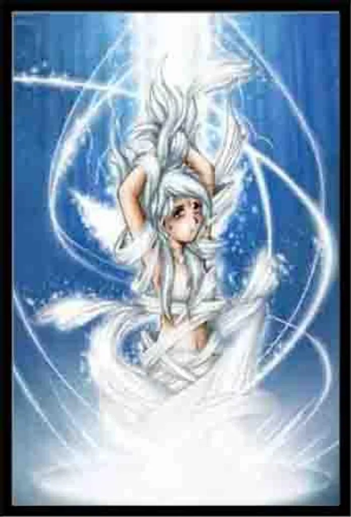 Affiche Manga Vanishing Goddess Shinsuke sous Vitre Acrylique et MDF Noir