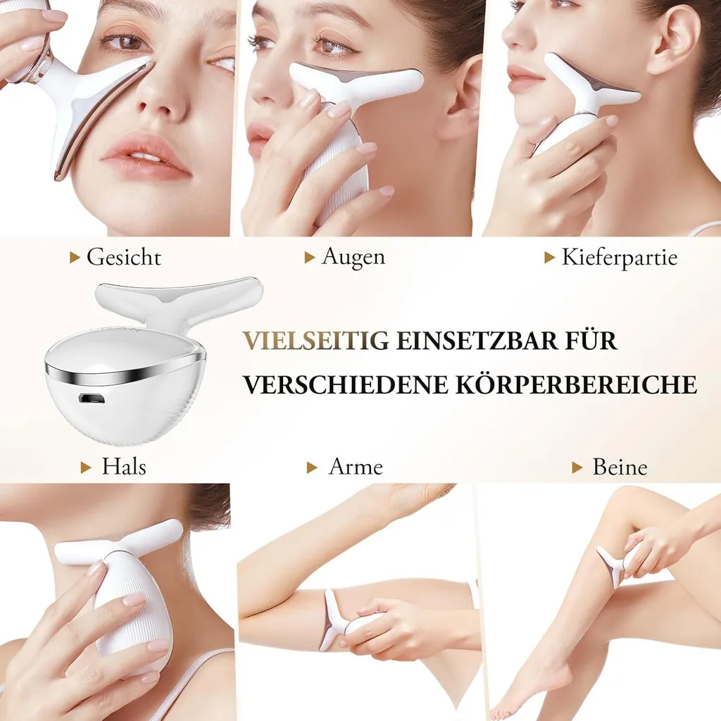 Masseur Visage V-Shape 3 Modes - Lifting & Fermeté EMS 45°C - 9