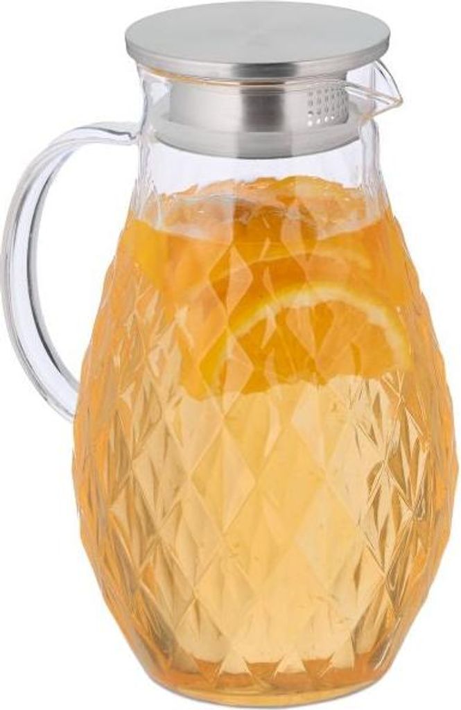 Glaskaraffe mit Deckel 2 l