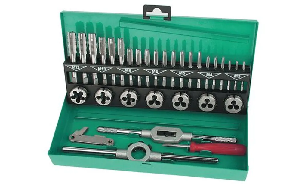 Mannesmann M53250-B Green Line: Set Taglio Filetti 32 Pezzi