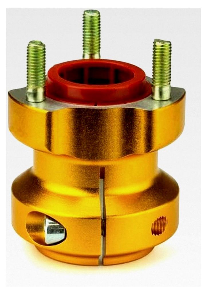 Hinterer Kart Radstern - passend für 40 mm Achse - Länge: 62/95/115 mm - gold (62mm)