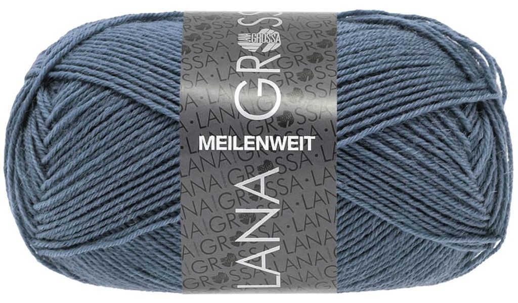 Lana Grossa - Meilenweit 4-fach 50g 1415 jeansblau Produktbild 