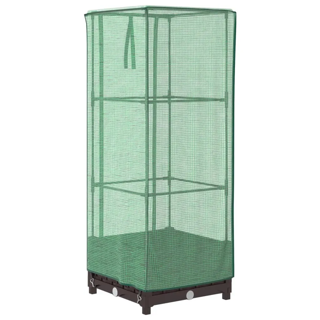 Orto Urbano vidaXL Rattan 40x40x123 cm: Design e Serra Protettiva