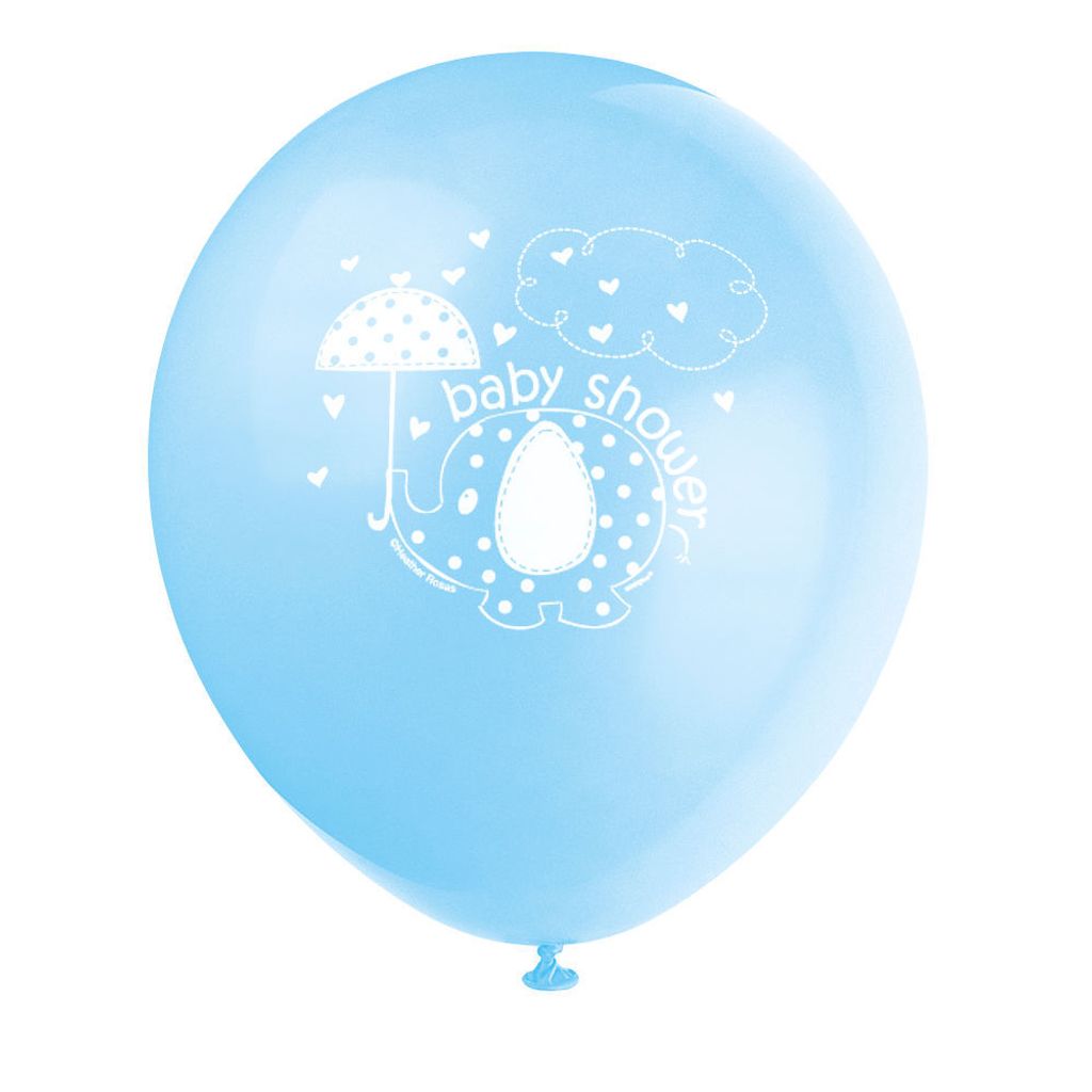 Luftballon Ø30cm Elephant Blau 30cmØ 8Stück