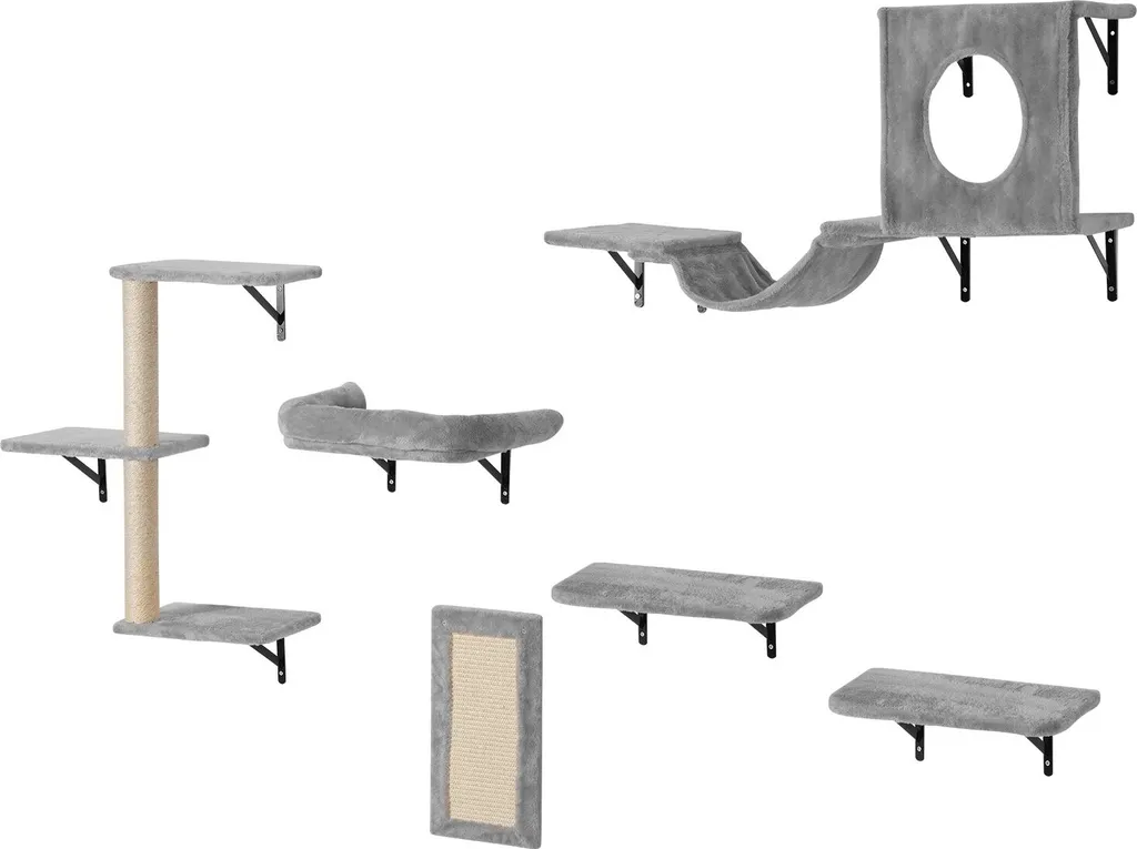 Mur d'escalade chat lot de 6 : la solution pour chats actifs en intérieur - 10