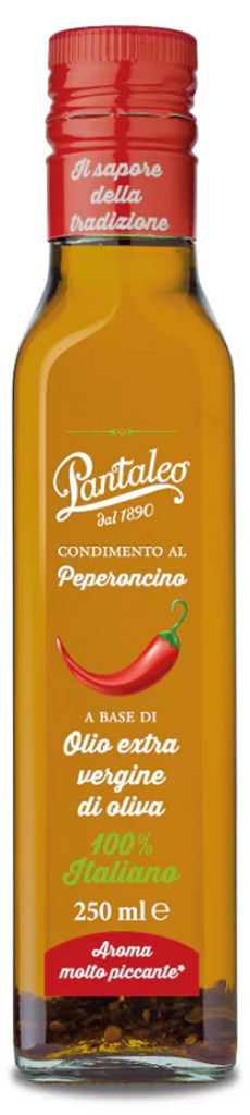 Huile d'olive extra vierge au piment, marque Pantaleo Image du produit 
