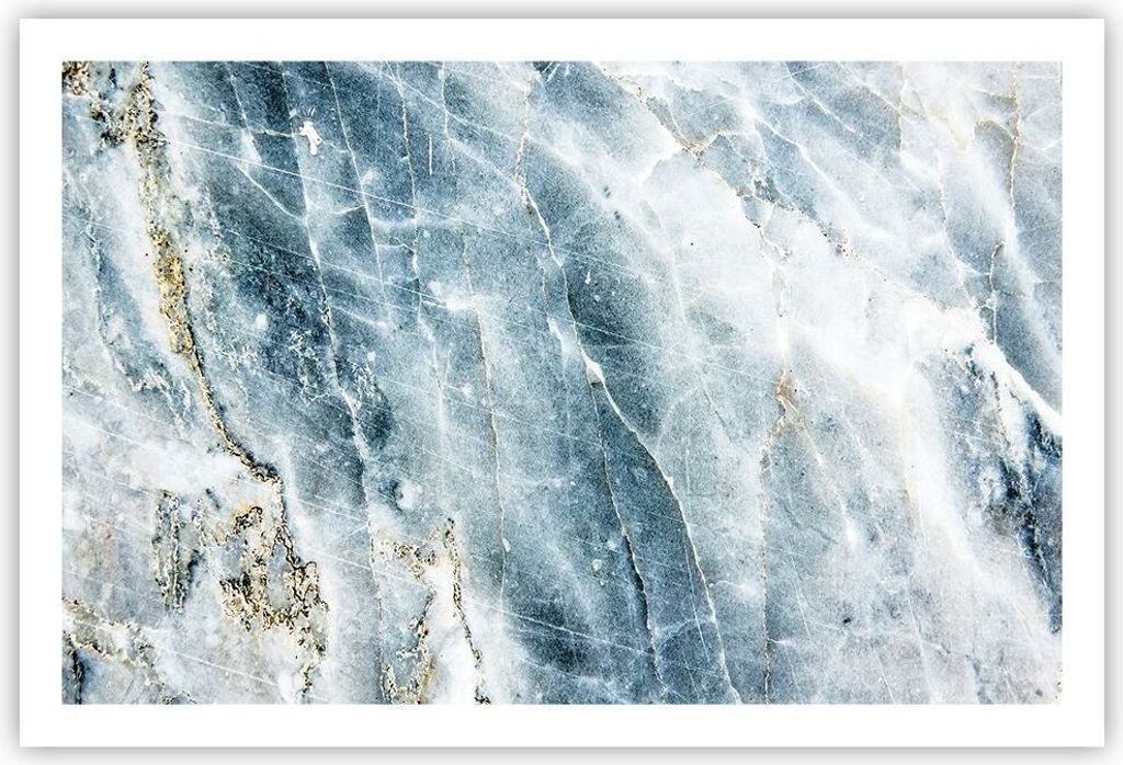 Poster - Poster ohne Rahmen - Nachahmung Stein Marmor - 91,5x61 cm - Wand Bild - Wanddeko - Wandbilder - Kunstposter - Wandposter - Bilder - Kunst...