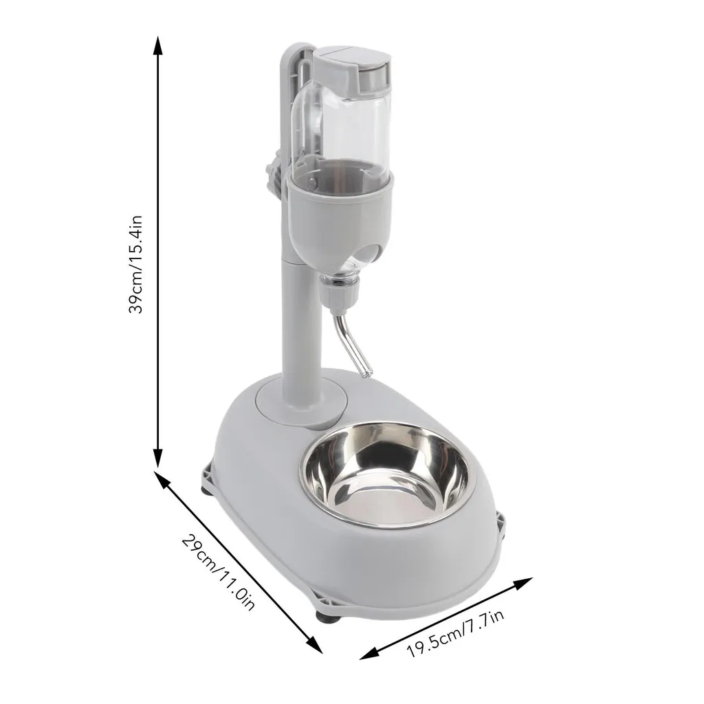 Abreuvoir Automatique 500ml pour Chien et Chat - Hauteur Réglable