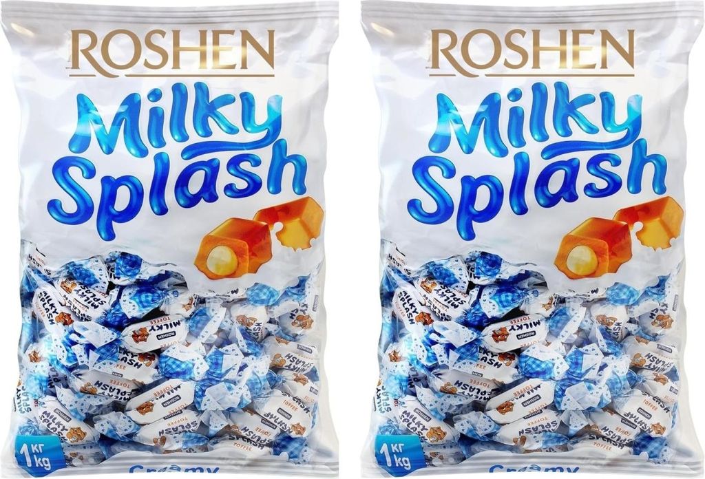 Roshen Milky Splash Toffee mit Milchfüllung – 2 x 1 kg Produktbild 