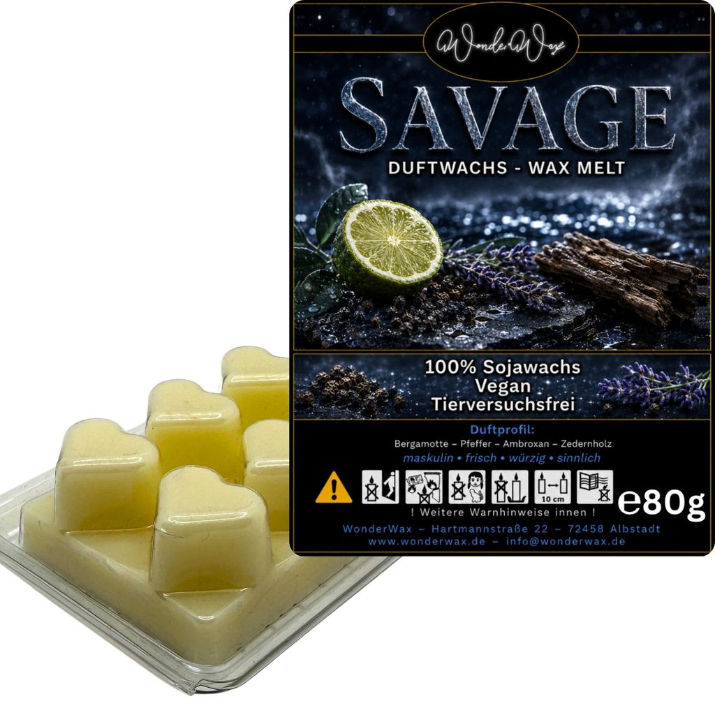 WonderWax Duftwachs Wax Melts für Duftlampe, 6 Herzen Duftmelt Wachsmelt Sojawachs Duftwachs Würfel für Raumdüfte, Wachs Duftöl Winter Indoor ...
