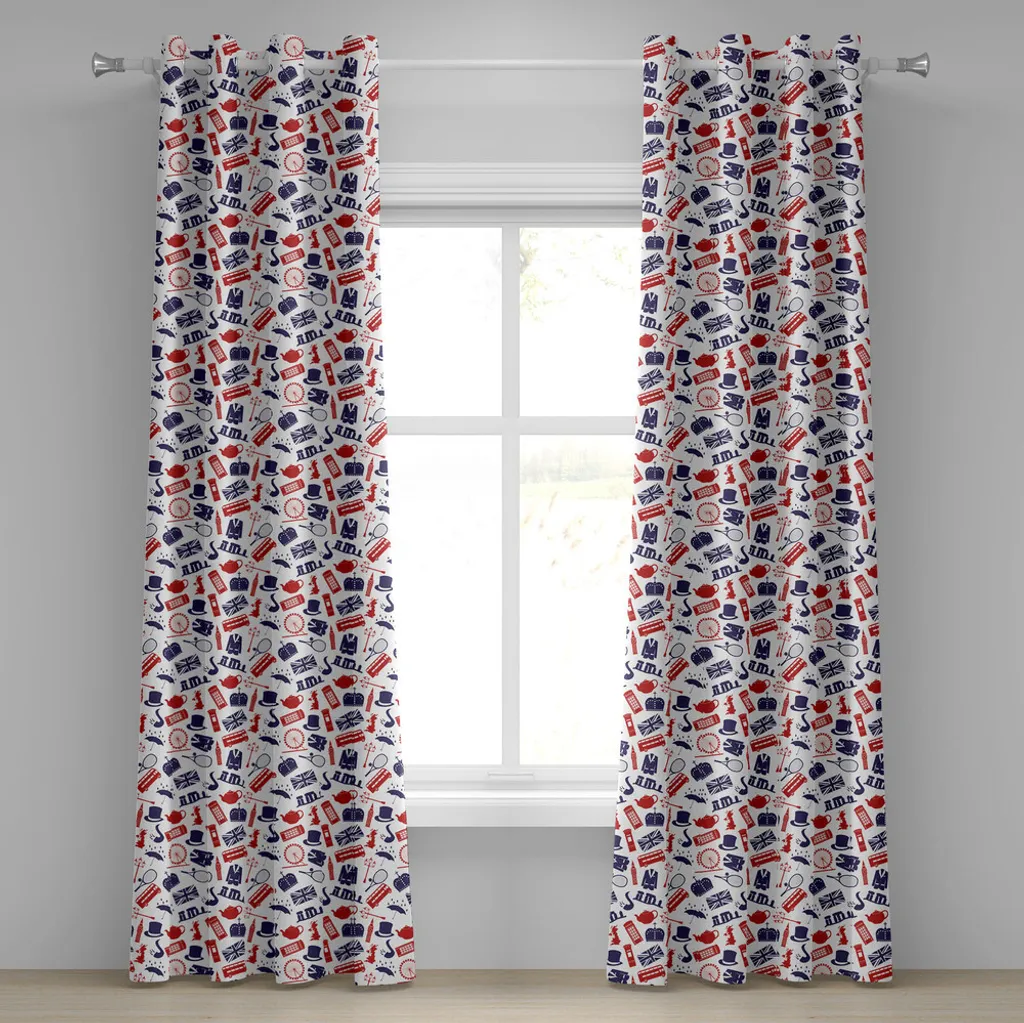 Tende Decorative UK Union Jack 280x175 cm - Abakuhaus Blu Reale