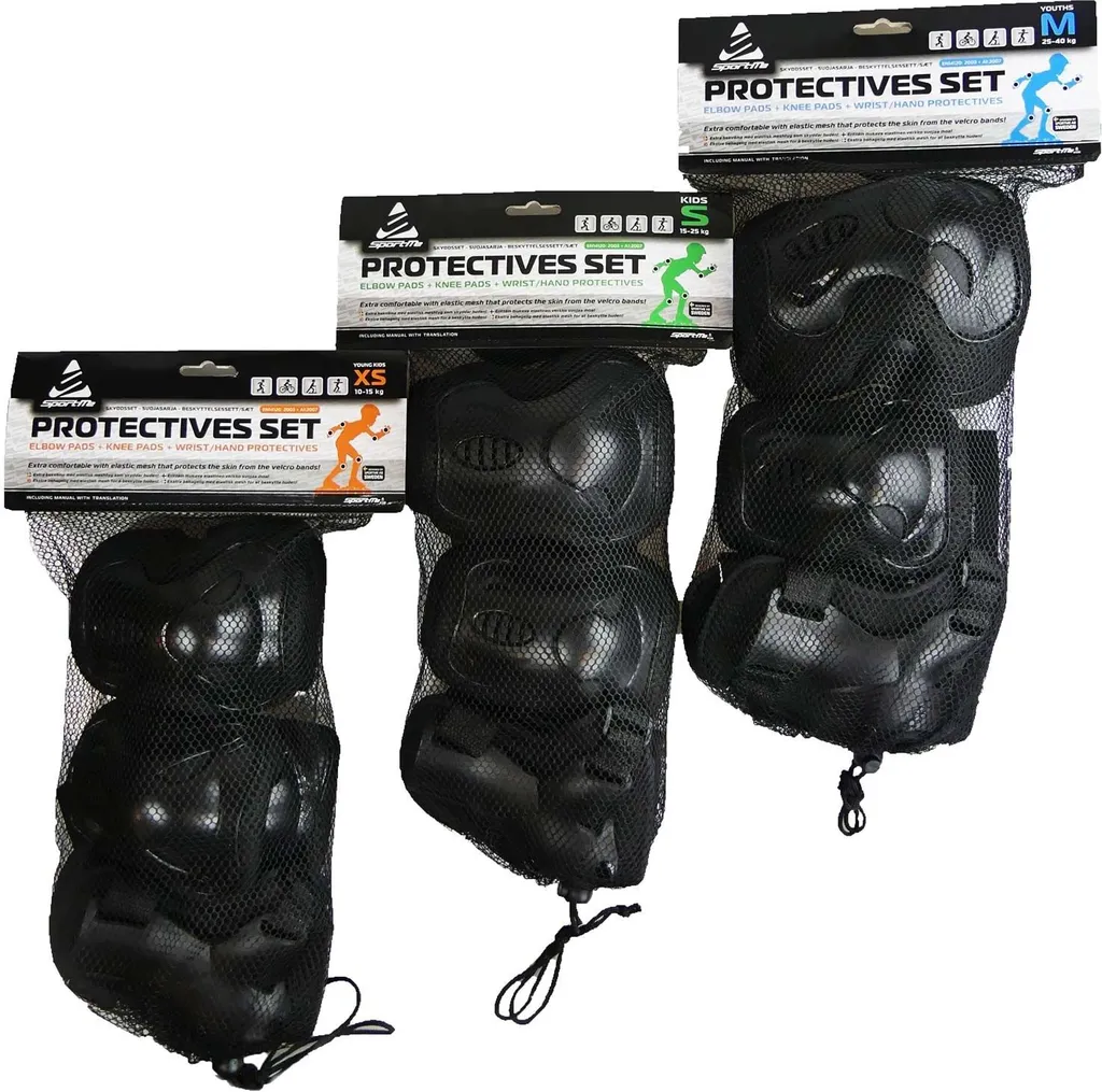 Set de protection XS ajustable et respirant pour sports de glisse junior