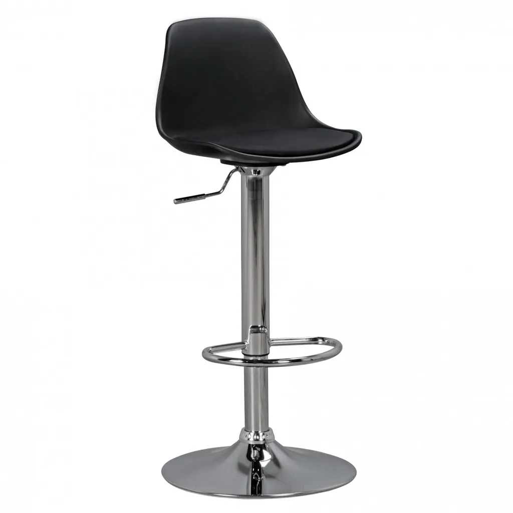 Tabouret de bar KORSIKA noir idéal pour îlot de cuisine et comptoir chic
