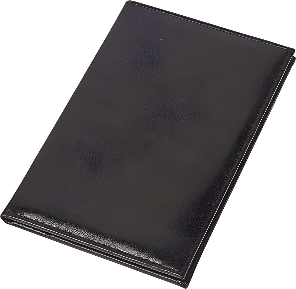 Rechnungsmappe 17x11cm Nachbildung Leder schwarz