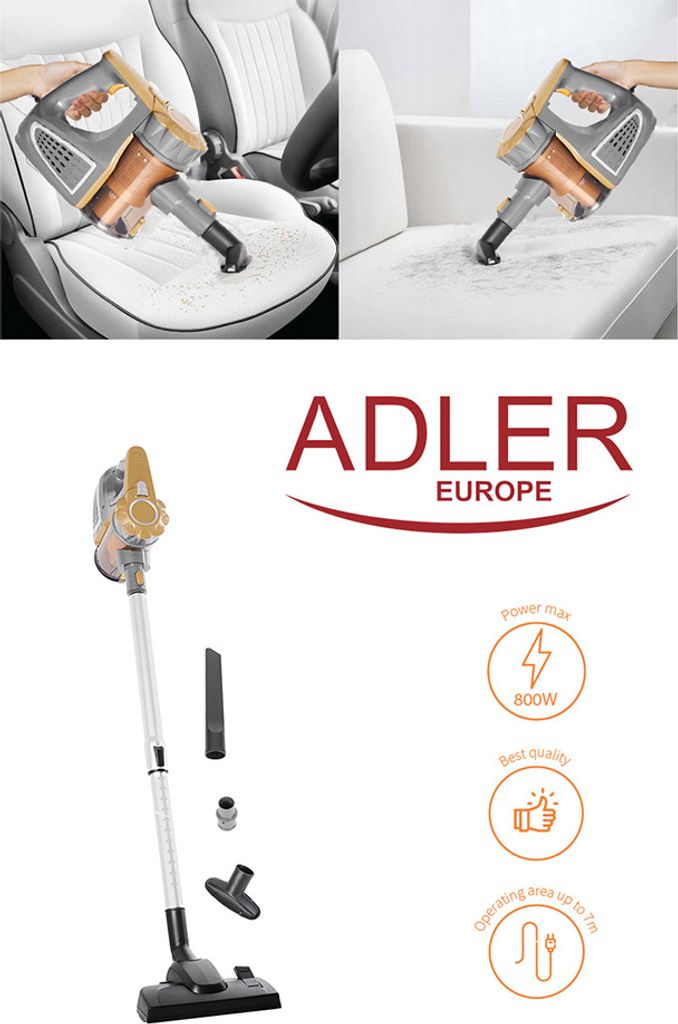 Ručný vysávač Adler AD 7036 Bezvreckový Čierna, Bronzová, Obrázok produktu 33