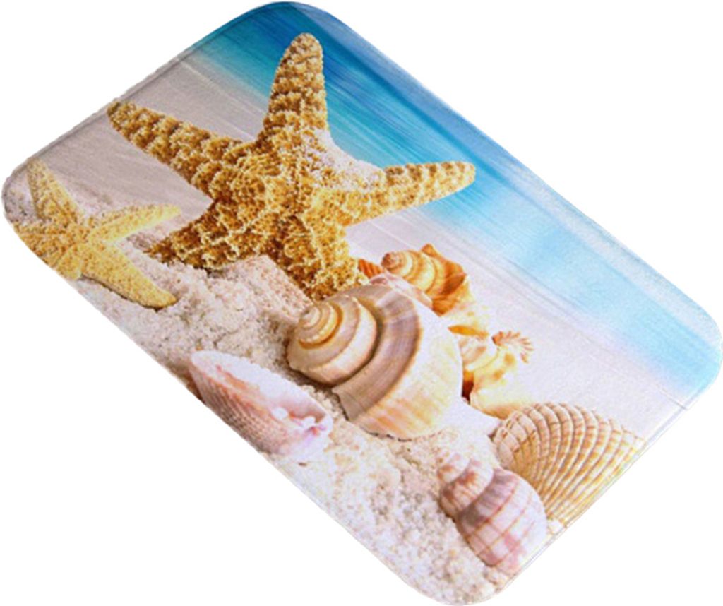 40 x 60 cm Meeresschalen-Heimat Badezimmer Küche Anti-Rutsch-Bodenmatte Schlafzimmer Teppich-7#