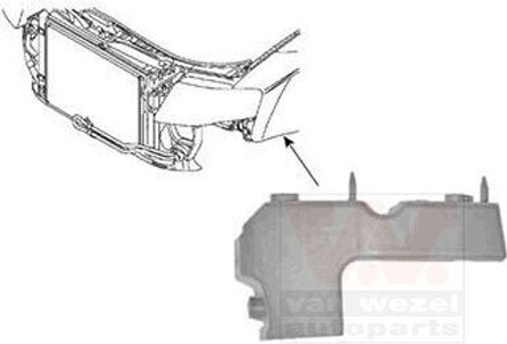 VAN WEZEL 0326567 Stoßstangenhalter Vorne Links für AUDI A4 Avant (8ED, B7) A4 Limousine (8EC, B7) A4 Cabrio (8H7, B6, 8HE, B7) A4 B7 Cabrio (8HE)