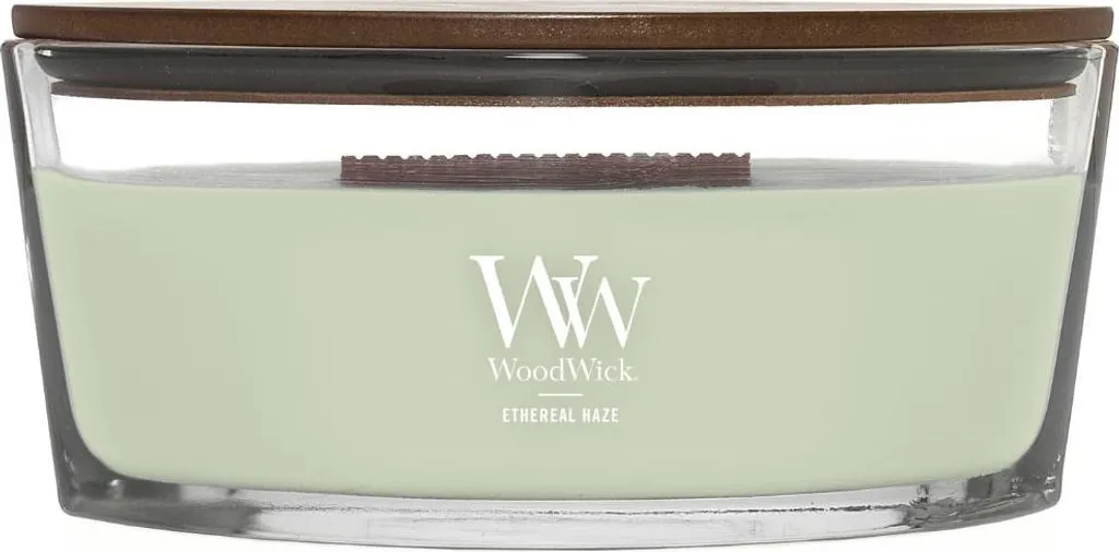 Grande bougie parfumée WoodWick Ethereal Haze pour salon et chambre