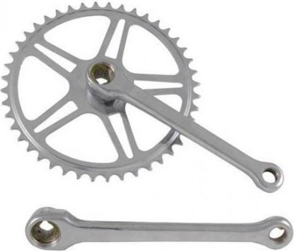 Kurbelgarnitur Vinty 44T 170 mm Silber für Vierkantachse Produktbild 