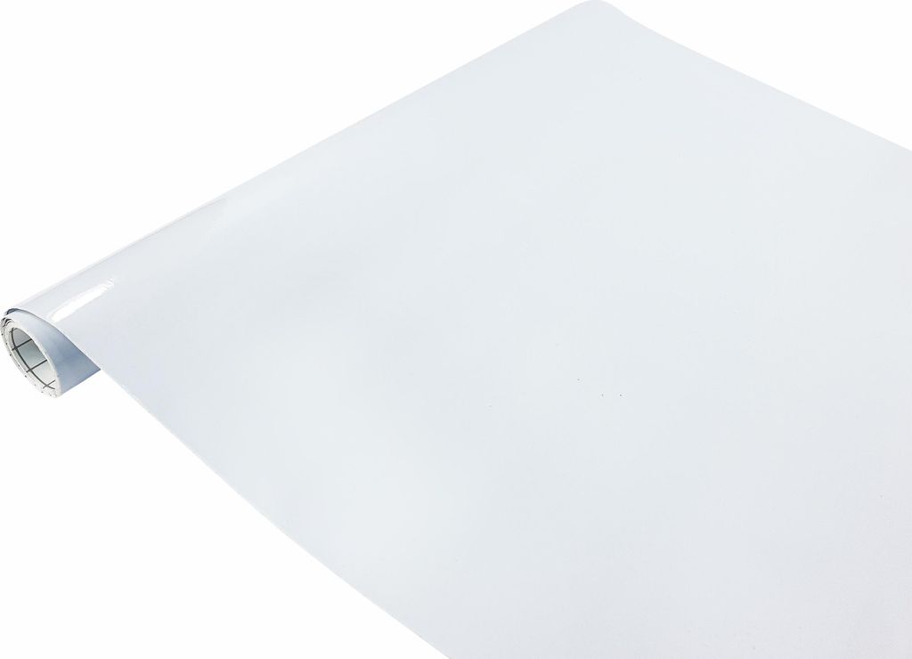 DecoMeister Whiteboard Folie selbstklebend 90x210 cm - Weiß - Whiteboardfolie zuschneidbar und abwischbar - Weißwandtafel Folie für Kinderzimmer...