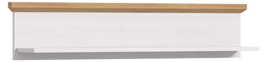 Étagère Murale Verona avec Compartiments Ouverts Blanc et Décor Chêne
