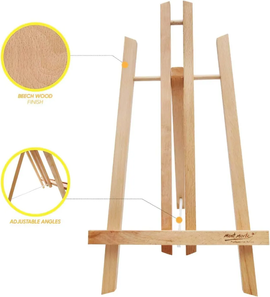 Support de Peinture de Table pour Débutants et Étudiants - Bois 40 cm