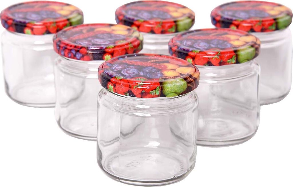 Einmachglas (210ml) 6er Pack mit Schraubdeckel Produktbild 