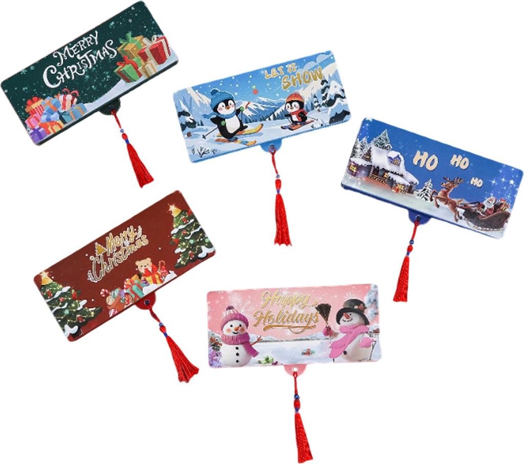 Weihnachtsgeschenkkörbe mit Überraschungsmotiven: Geschenkkartenhalter mit 6 Fächern zum Selberbasteln – ideal für Kinder, Frauen und Männer