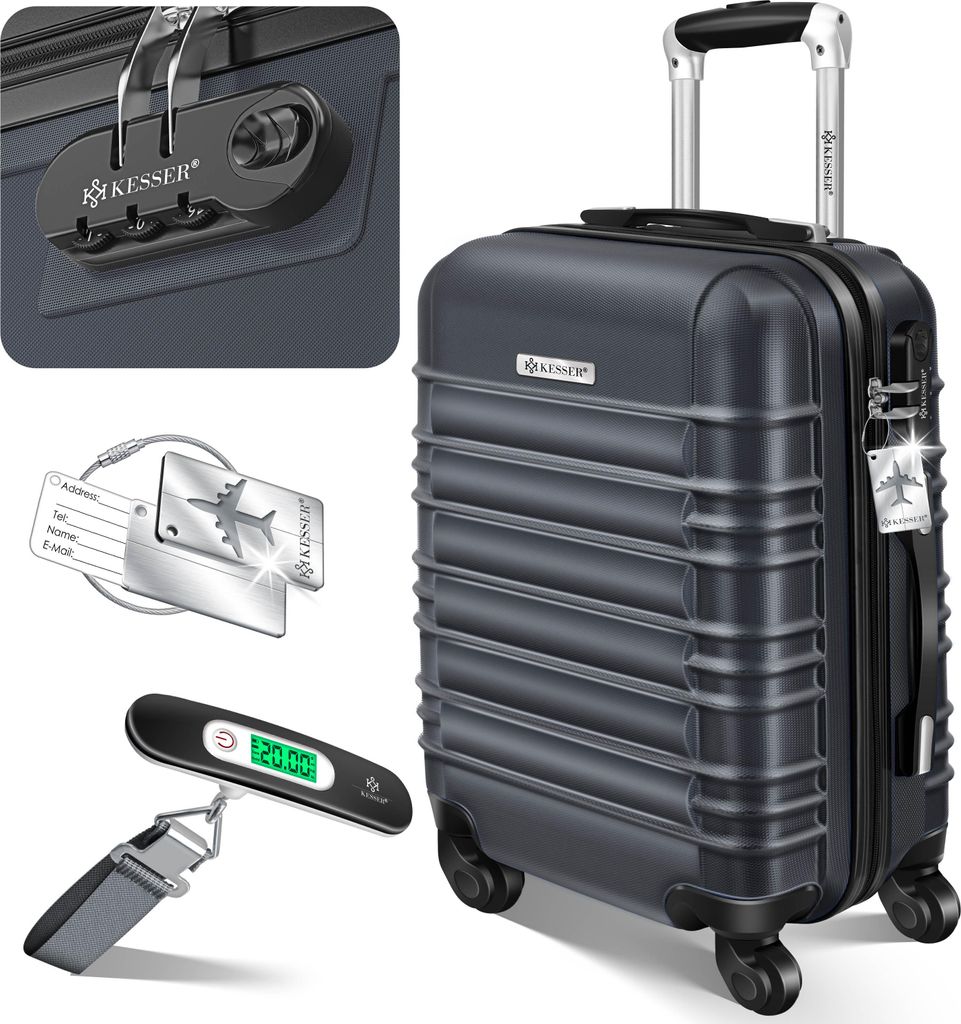 KESSER® Reisekoffer Hartschalen Koffer mit Zahlenschloss, Produktbild 