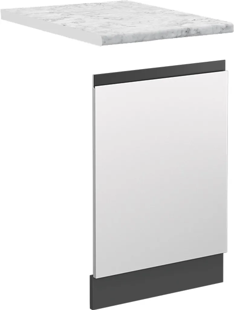 Vicco R-Line Frontale Cucina Minimalista Bianco Antracite Melaminico