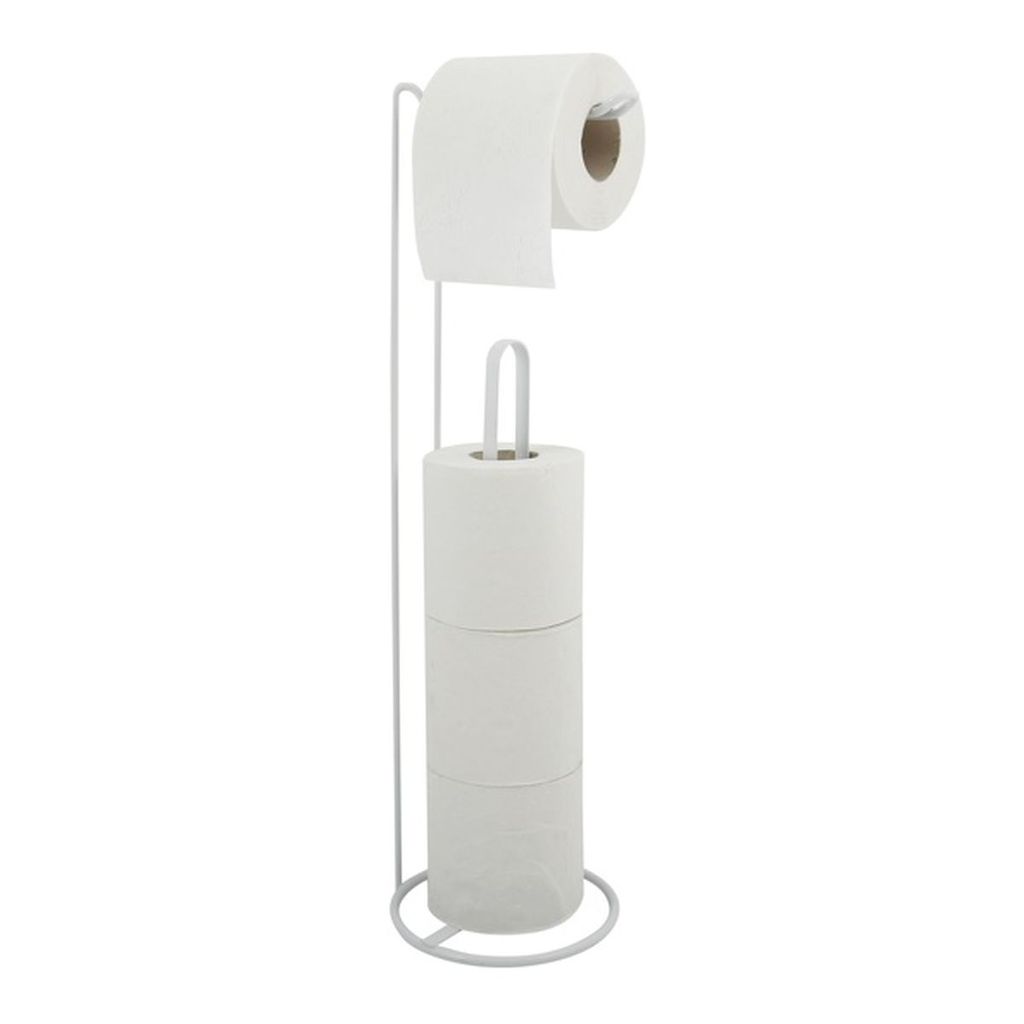 WC-Papierhalter stehend Klorollenhalter Metall Toilettenpapierhalter chrom Stand 