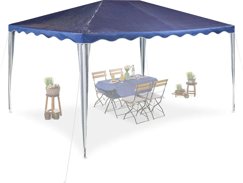Guida al Gazebo 3x4 m Blu Scuro: Struttura Rinforzata e Telo Top