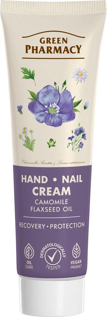 ELFA PHARM GREEN PHARMACY Hand- und Nagelcreme mit Kamille und Leinsamenöl, 100 ml