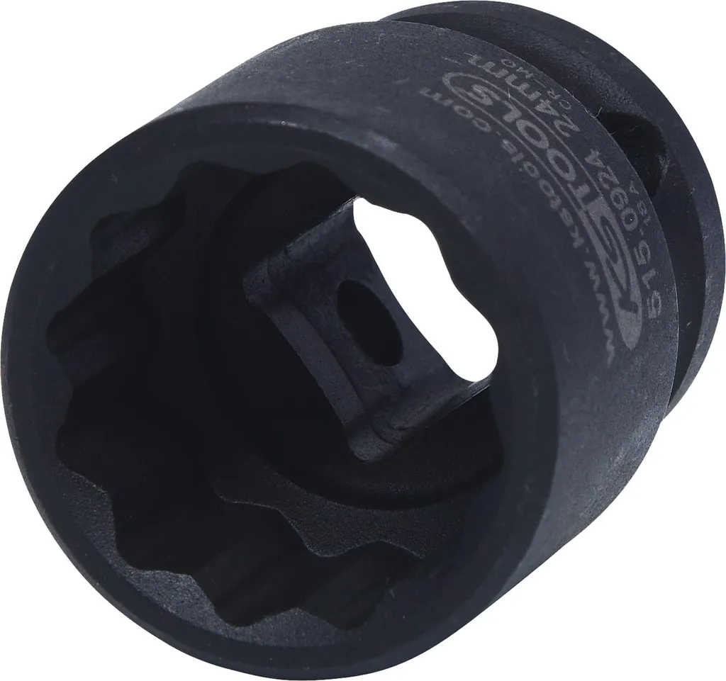 Douille de 24 mm KS TOOLS pour Clé à Chocs Carré 1/2 12 Pans Courte