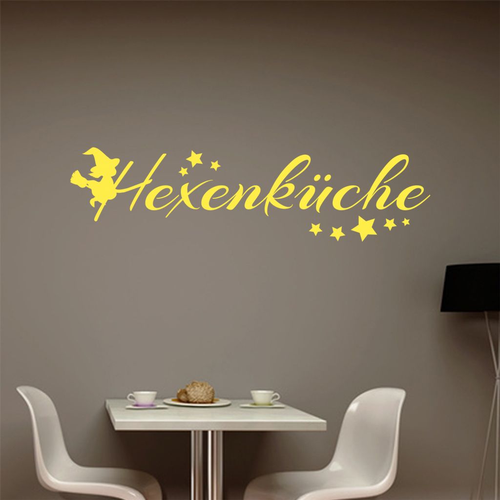 Hexenküche Wandtattoo in 6 Größen - Wandaufkleber Wall Sticker - Dekoration, Küche, Wohnzimmer, Schlafzimmer, Badezimmer