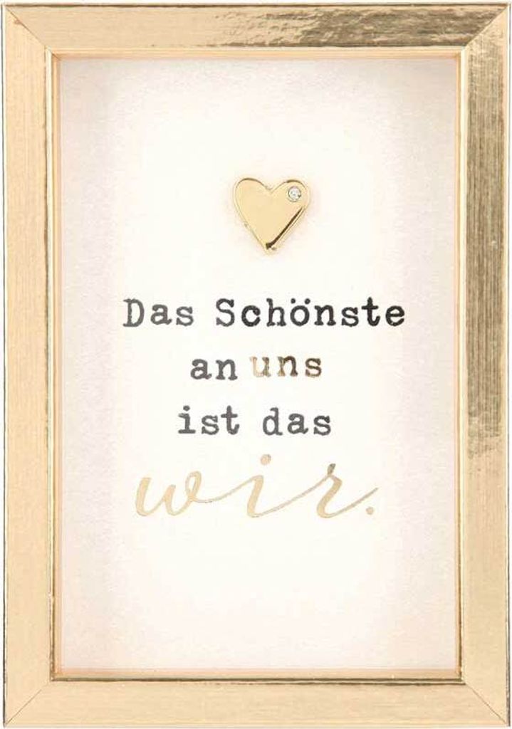 Depesche Komplimente im Bilderrahmen, klein : Das Schönste an uns ist das wir. Komplimente im Bilderrahmen, klein: Das Schönste an uns ist das wir.