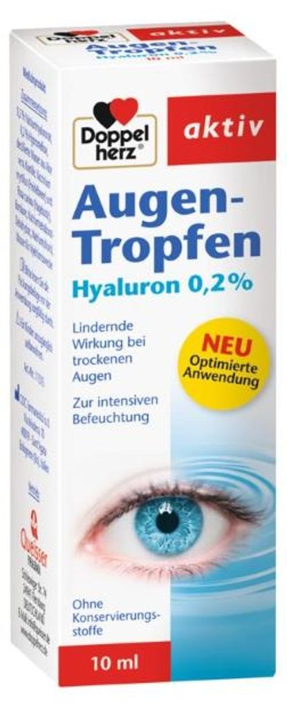 DOPPELHERZ Augen-Tropfen Hyaluron 0,2%