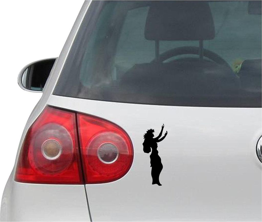 Aufkleber / Autoaufkleber - JDM - Die cut - HULA GIRL - Hawaiian Dancer - Auto, Truck, Notebook, Laptop - schwarz - 76mmx190mm