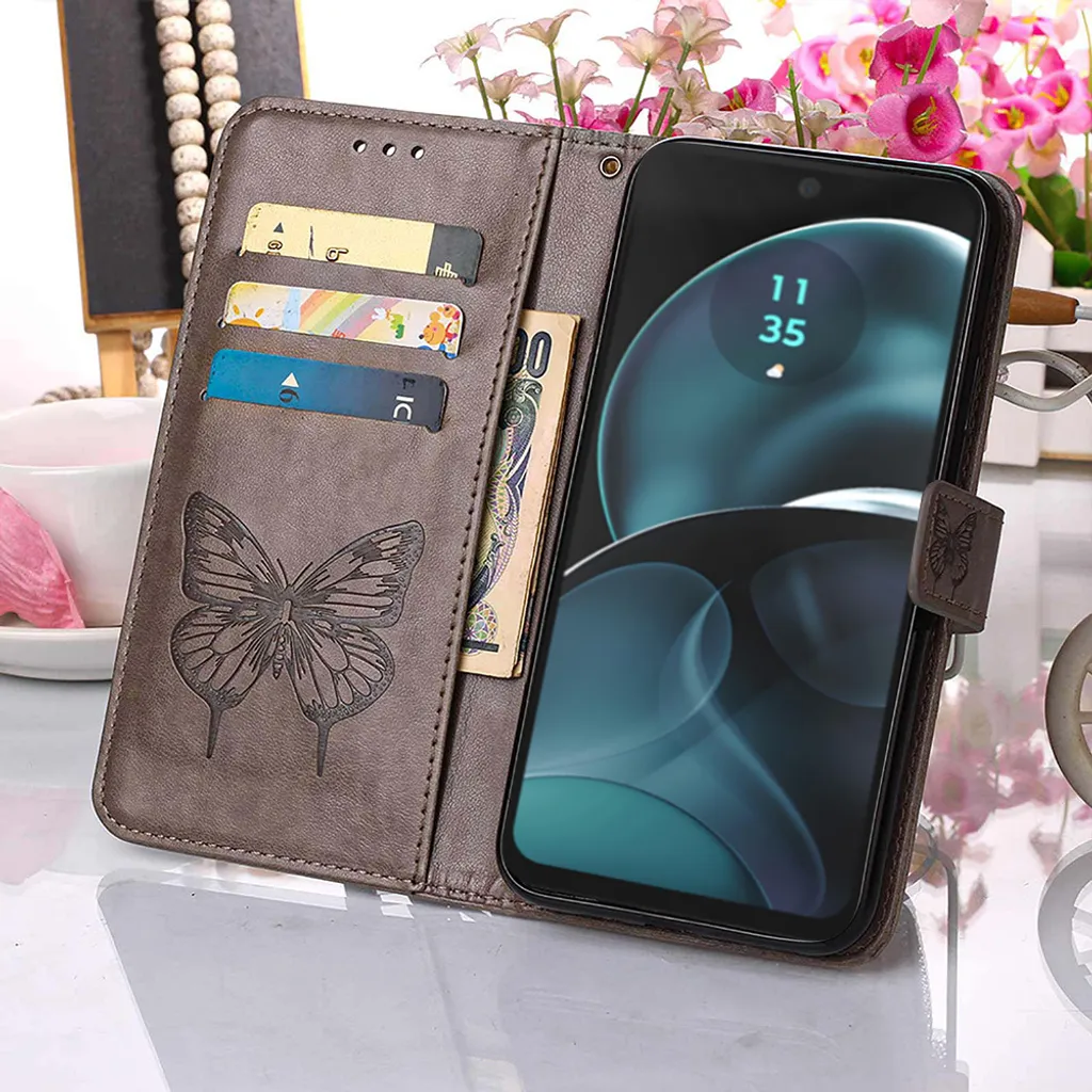 Custodia Portafoglio Motorola Moto G14 MOJIA - Cover Con Supporto E