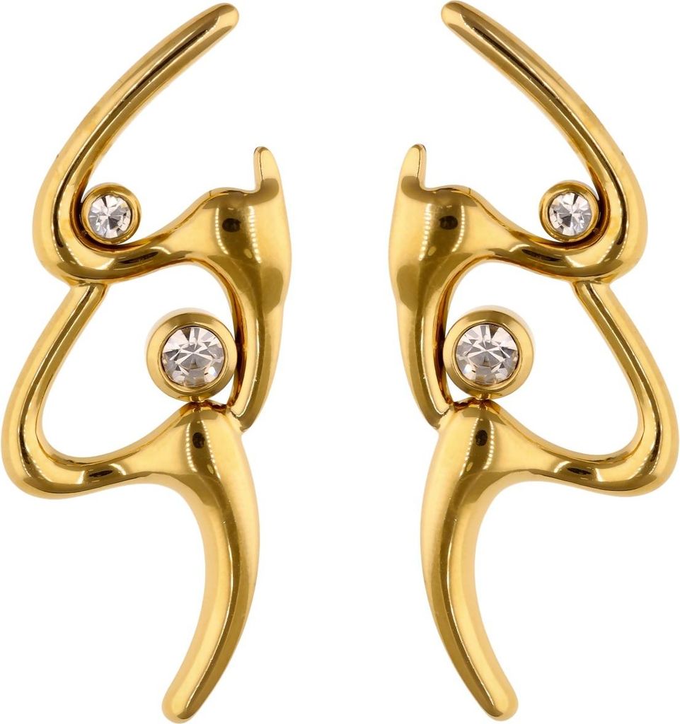 joella damen ohrringe - gold, one size
