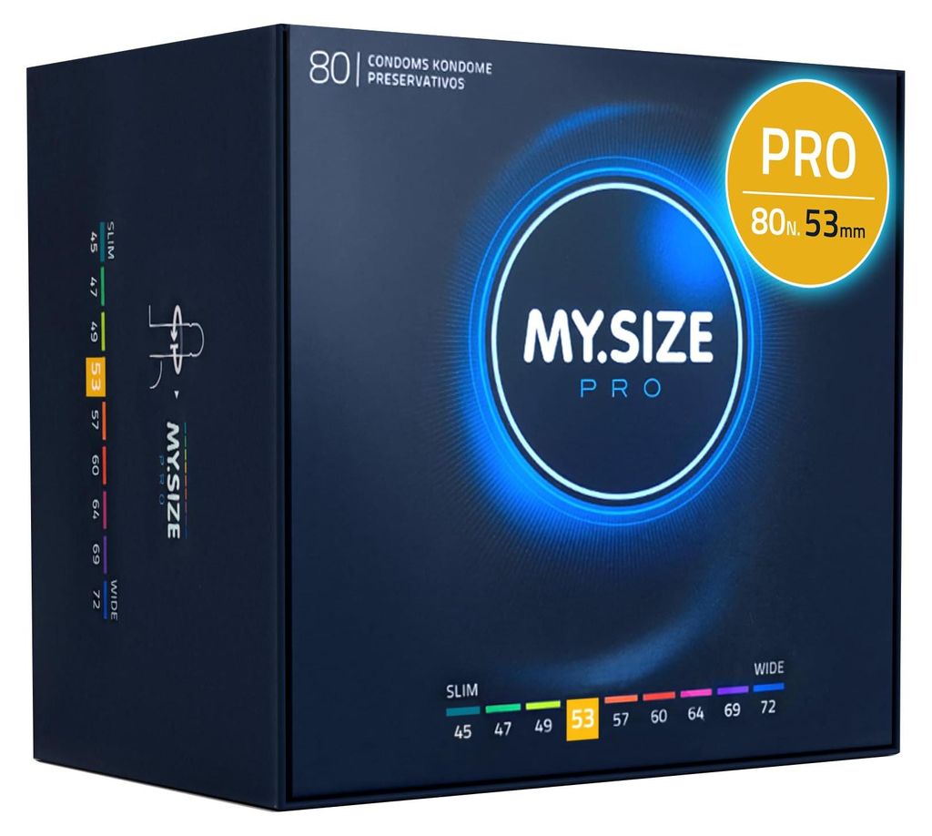 MY.SIZE PRO Preservativi Elite taglia 3, 53 mm, 80 Pezzi, Immagine del prodotto 